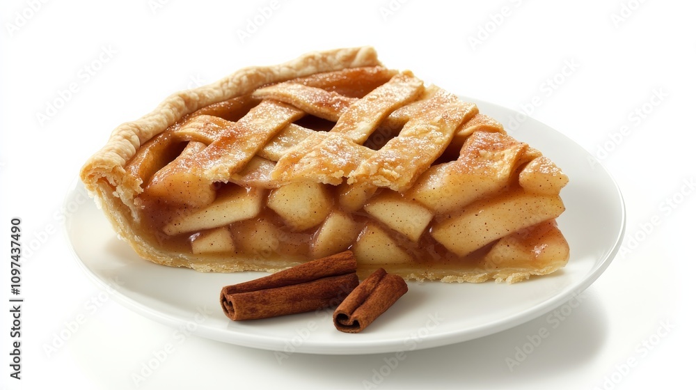 A luscious slice of homemade apple pie with a flaky golden crust, Each slice brimming with tender, cinnamon-spiced apples A luscious slice of homemade apple pie with a flaky golden crust, Each slice brimming with tender, cinnamon-spiced apples