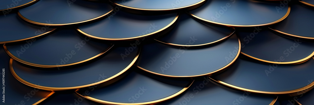 Gold Circle Lines Design Gold Circle Lines Design