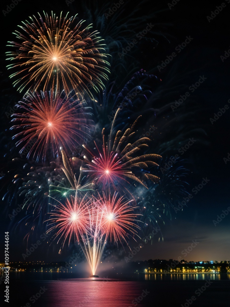 fireworks in the night sky fireworks in the night sky