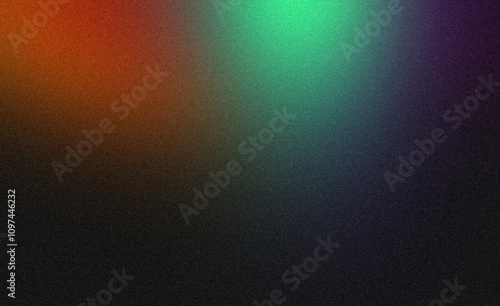 Abstract glowing color gradient grainy background. Smooth orange blue purple black color noisy gradient, vibrant color flow, bright, shine, website header design, cover, banner, poster