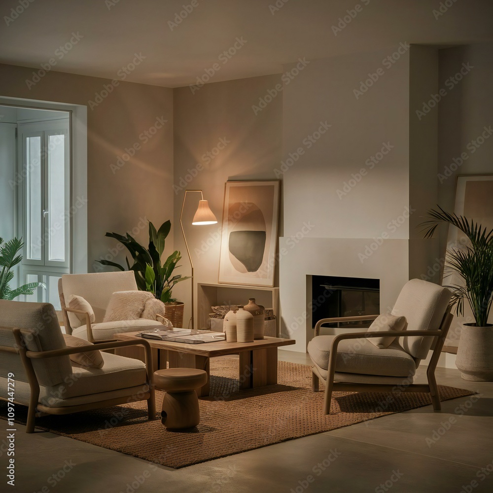 modern living room with fireplace modern living room with fireplace