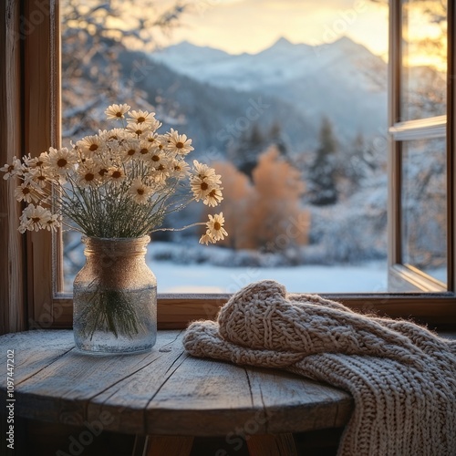 Daisies in a Jar Winter Win...