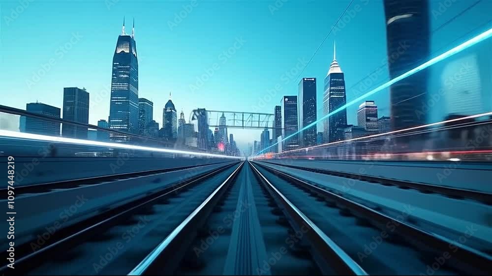 Train POV Cityscape Timelapse
Train POV Cityscape Timelapse