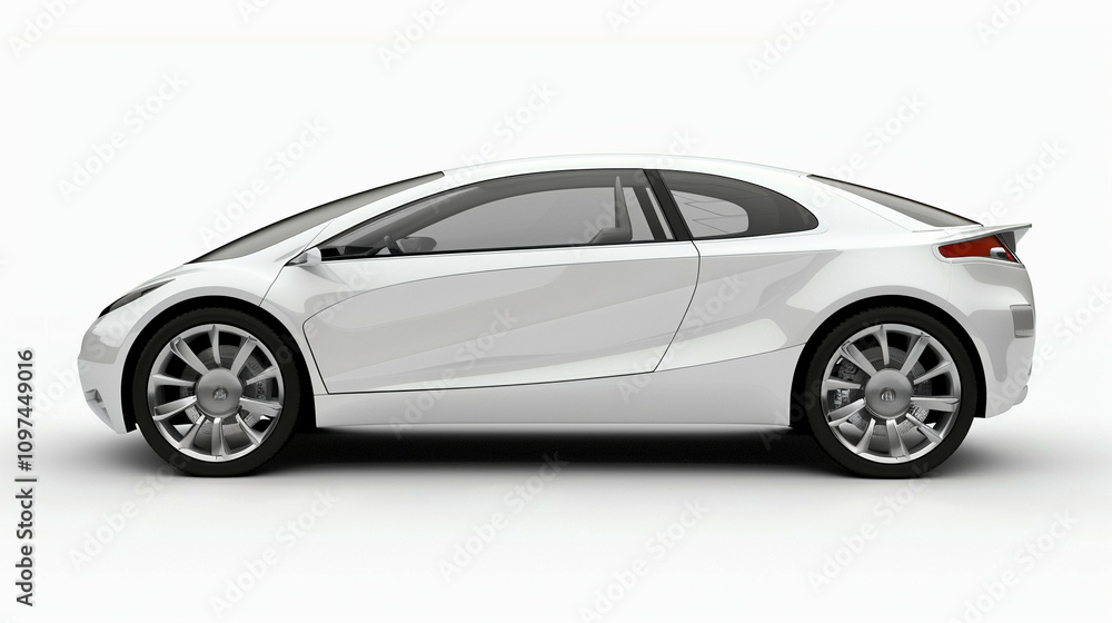 car isolated on white