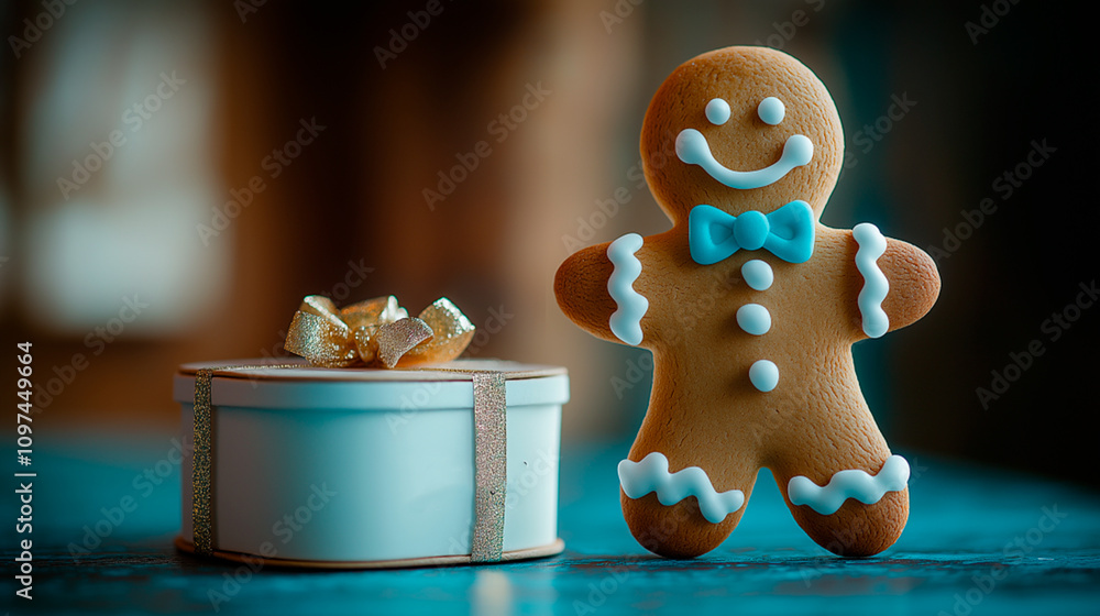 Fototapeta premium christmas gingerbread cookies 