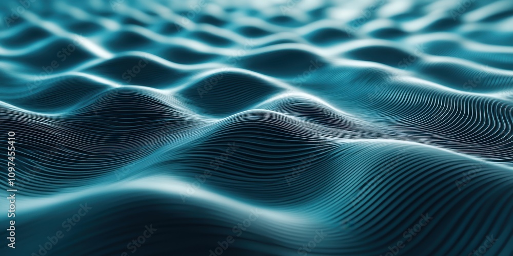 Rippling textures Gentle teals A visualization of sou Rippling textures Gentle teals A visualization of sou