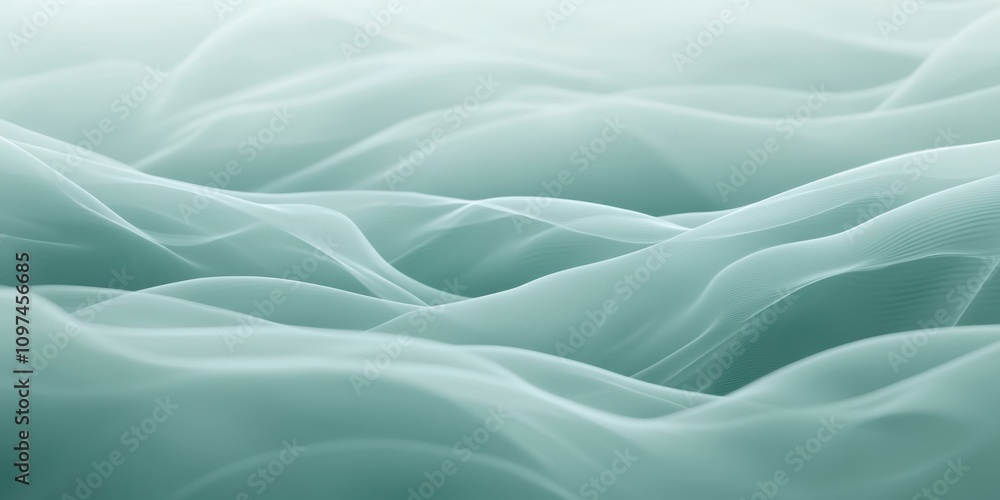 Fototapeta premium oscillations Soft teal A visualization of sou