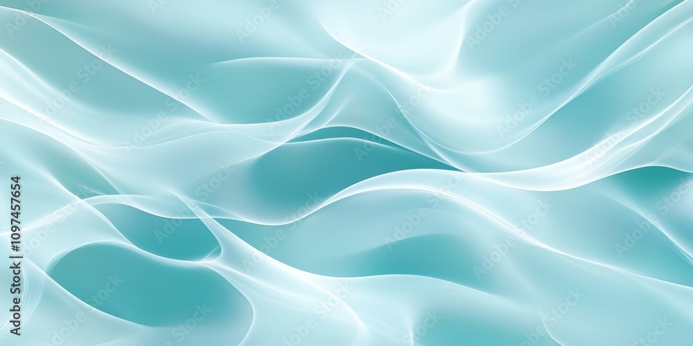 Fototapeta premium sound patterns Faint turquoise A visualizati