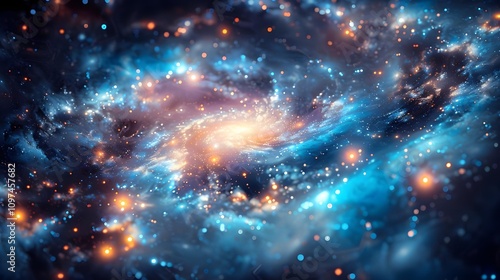 Stunning Cosmic Scene of the Multiverse Generative AI