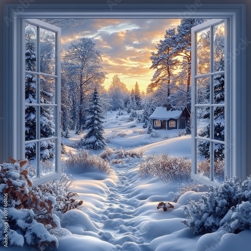Winter Wonderland Scene Vie...