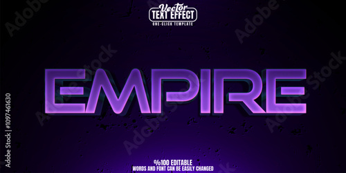 Empire editable text effect, customizable warrior and king 3d font style