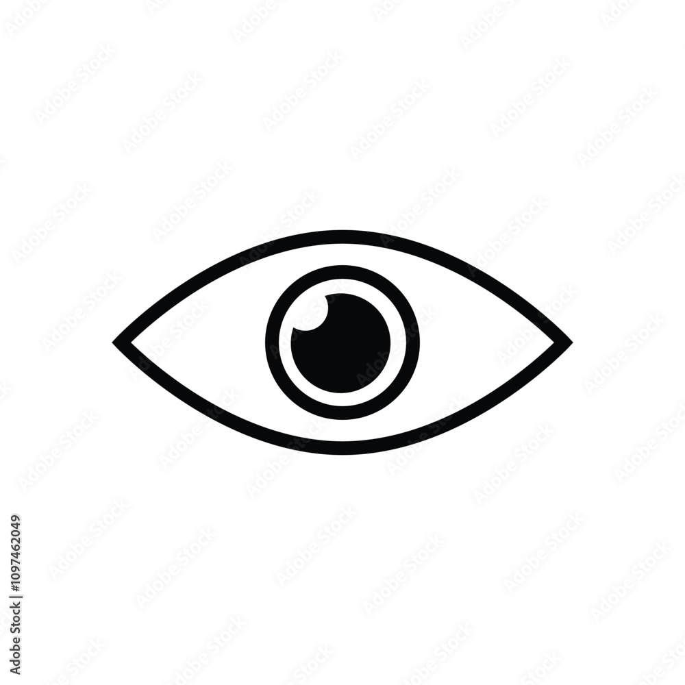 eye health icon vector design concept outline style eye health icon vector design concept outline style