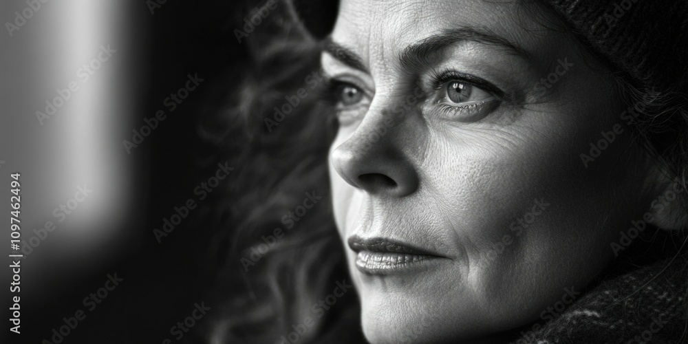 Contemplative Portrait of Woman Contemplative Portrait of Woman
