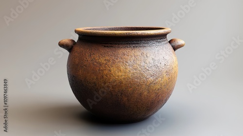 Wallpaper Mural Ancient Clay Pot: Rustic Pottery, Aged Texture, Earthenware, Home Decor Torontodigital.ca