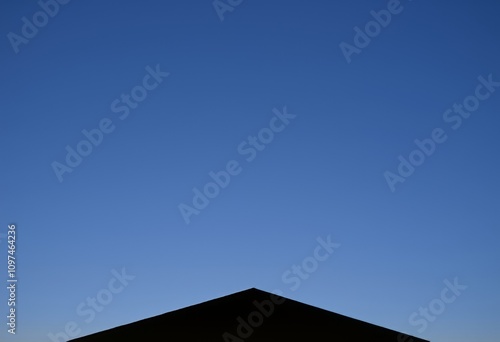 Roofline SilhouetteThe outline of a building's roof against the photo