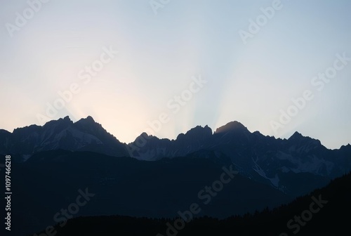 _ . Rim Light on Mountains - Highlight the peaks of mountains wi