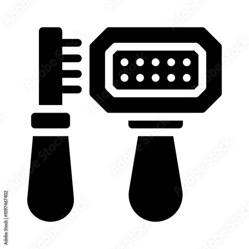 toilet brush glyph icon