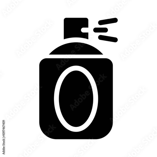 spray bottle glyph icon