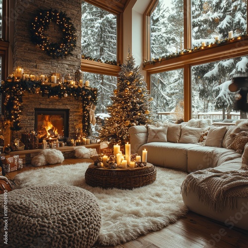Cozy Christmas Living Room ...