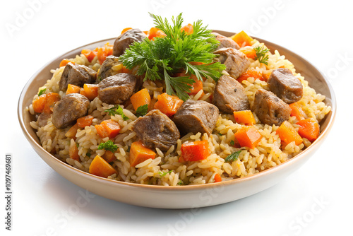 Pilaf with Meat. 