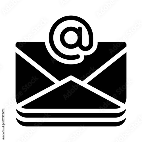 mailing glyph icon