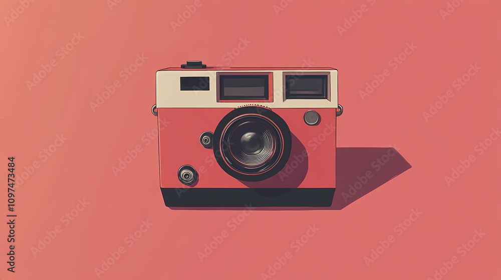 Fototapeta premium Photo polaroid icon for instant photography and retro style. Retro Polaroid Memories. Illustration