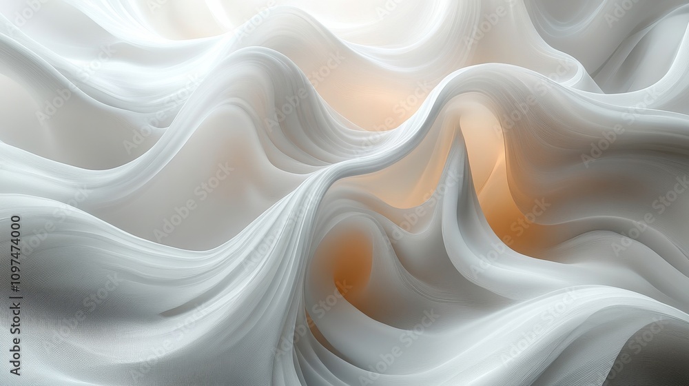 Obraz premium Serene abstract waves: a play of light