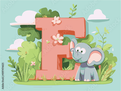 ABC Learning Fun: Alphabet Flashcards & Tracing Activities with Illustrations