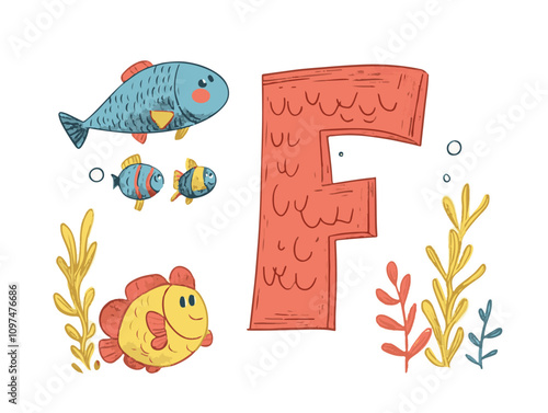 ABC Learning Fun: Alphabet Flashcards & Tracing Activities with Illustrations