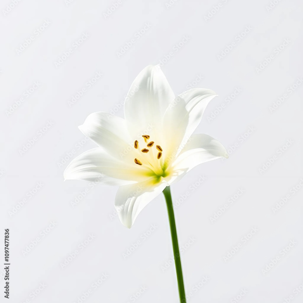 Fototapeta premium white lily flower