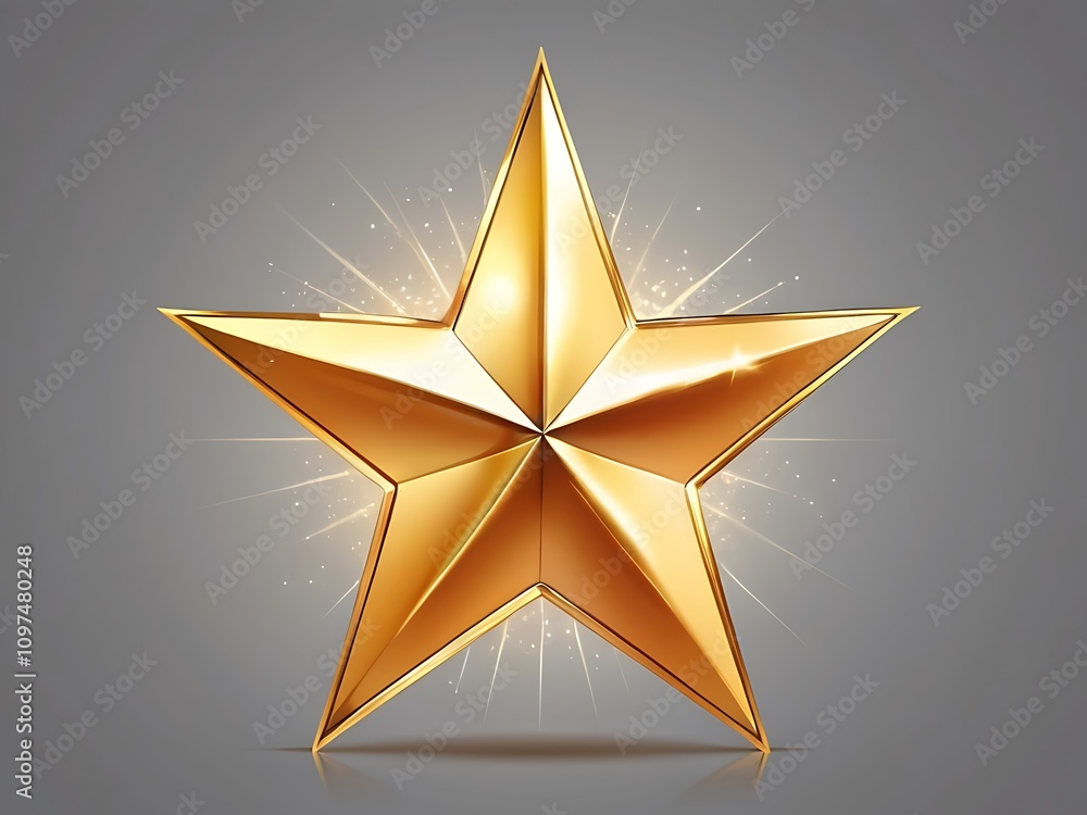 gold star on a white background gold star on a white background
