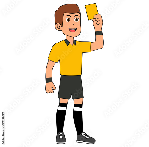 Cartoon Man Football Referee Vectors