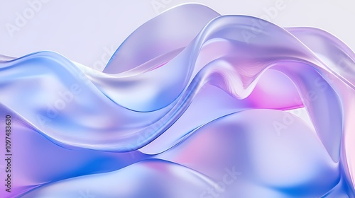 Fototapeta Naklejka Na Ścianę i Meble -  Digital technology blue and purple abstract gradient curve illustration poster background