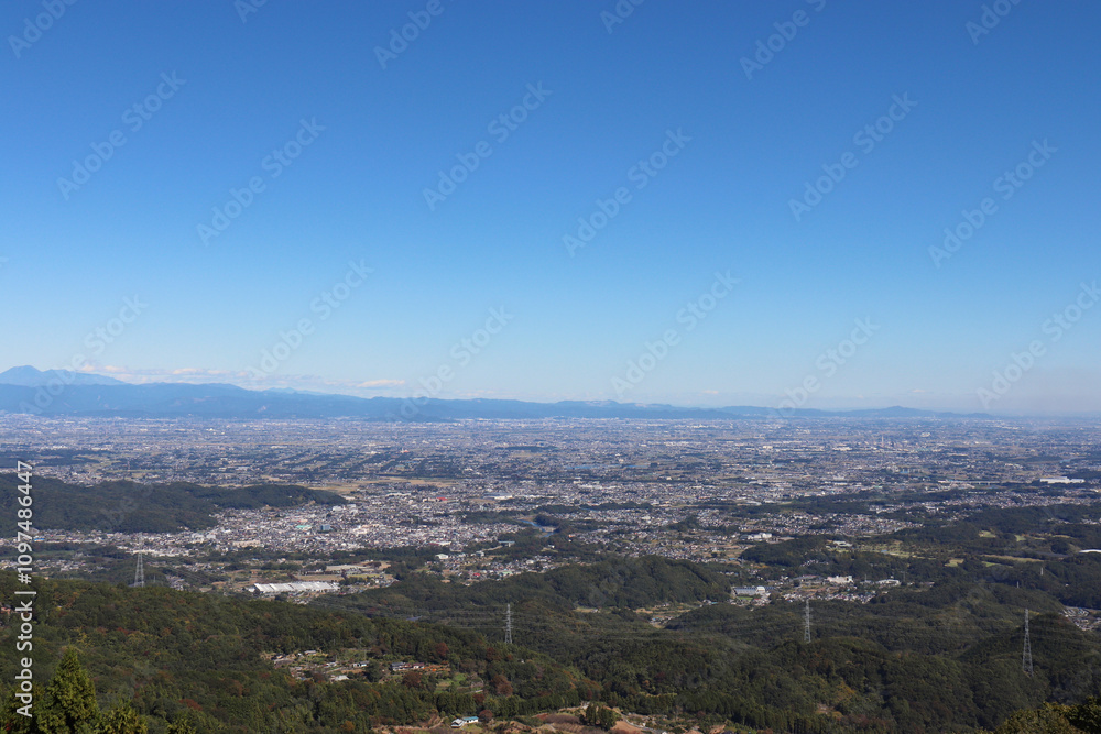 Obraz premium 皇鈴山からの眺望（埼玉県東秩父村）