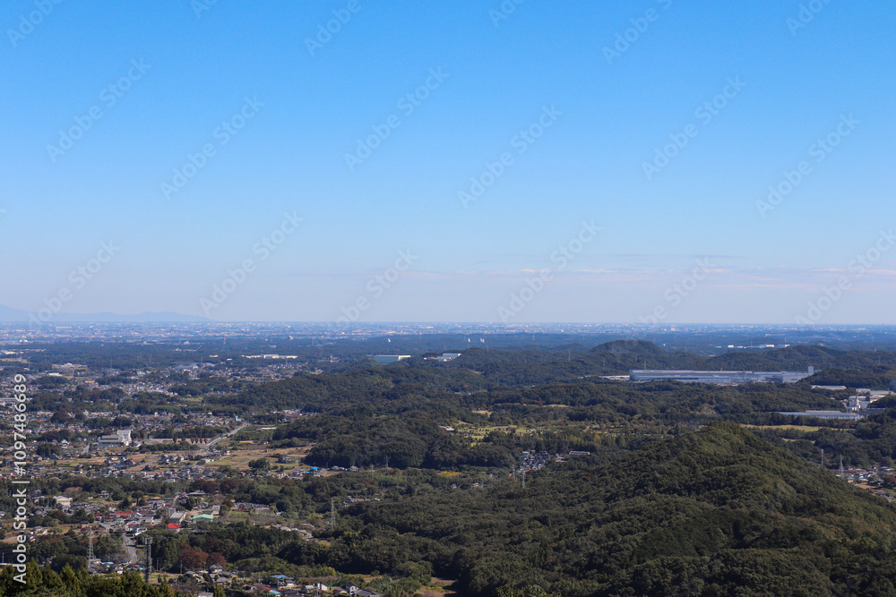 寄居町付近の街並み(埼玉県寄居町) 寄居町付近の街並み(埼玉県寄居町)