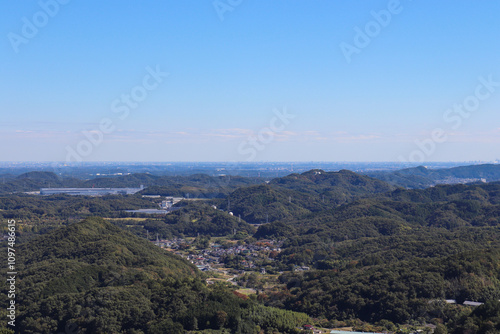 寄居町付近の街並み（埼玉県寄居町）,Scenery in Yorii Town,Saitama Pref,Japan	