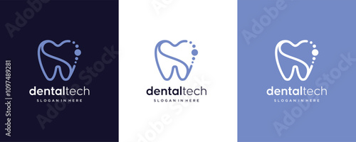 Initial Letter S Dental Care design logo 