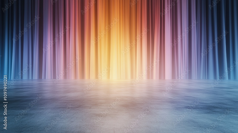 Sleek Abstract Design with Gradient Pillars and Soft Lighting in a Minimalist 3D Space Sleek Abstract Design with Gradient Pillars and Soft Lighting in a Minimalist 3D Space