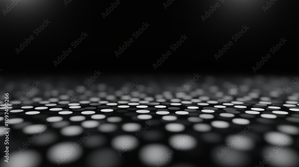 Naklejka premium Sleek Digital Gradient Mesh Design with Glowing Dots on a Dark Background for Modern Web or Graphic Use