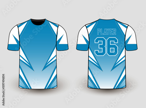 All sports player jersey design with an elegant edgy and wild look. Sports gear template mockup perfect fit for all sports. The designs that go on casual wear, shirts, fashion apparel, and all kind 