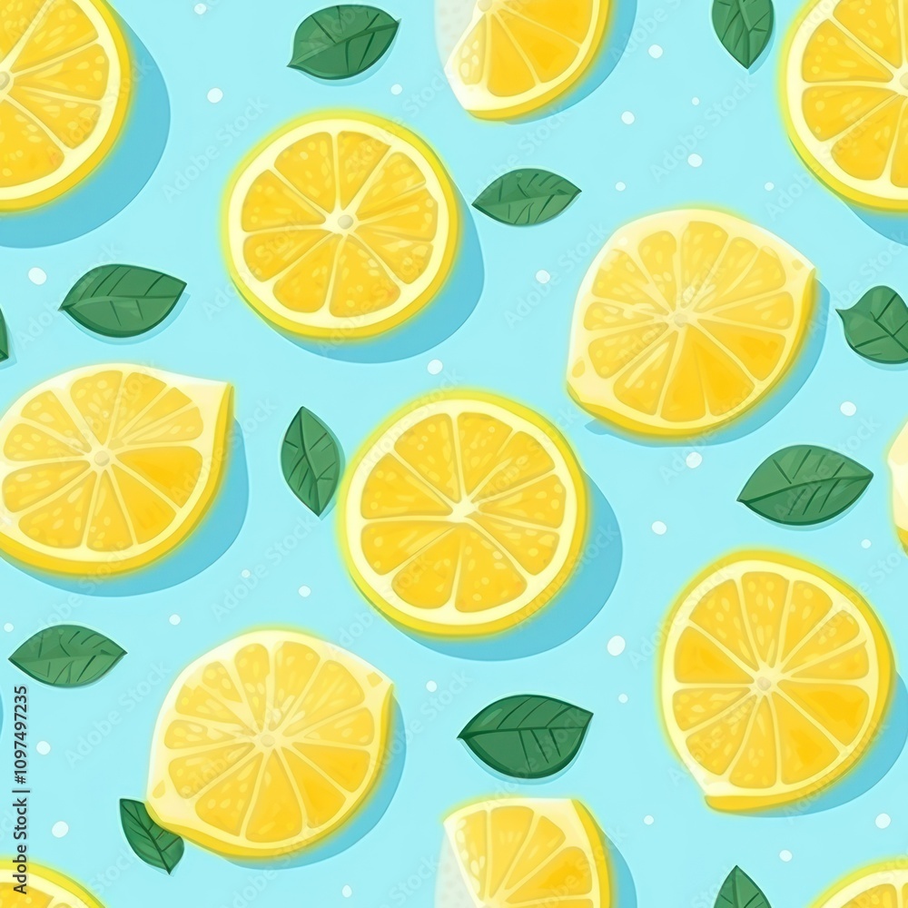 Lemon pattern fruit plant. Lemon pattern fruit plant.