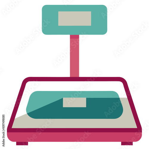 digital scale clipart cartoon Illustration drawing