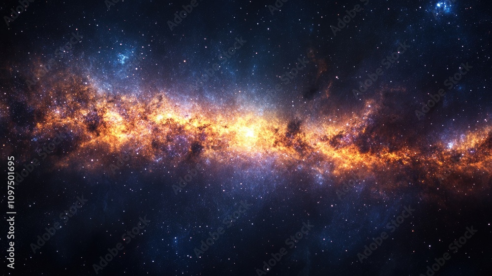 Obraz premium Galaxy with many stars