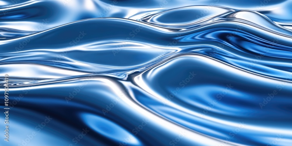 Blue water surface close-up Blue water surface close-up