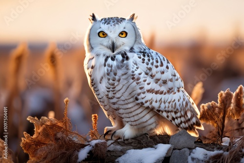 a snowy owl perched on a tundra hummock ecology the role of pred photo