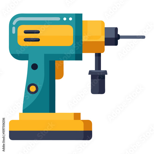 drilling machine clipart cartoon Illustration drawing