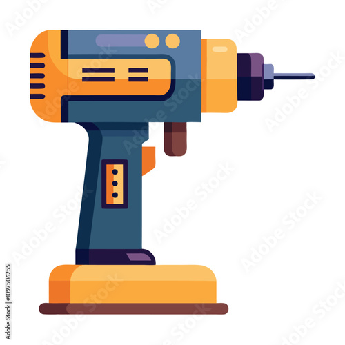 drilling machine clipart cartoon Illustration drawing