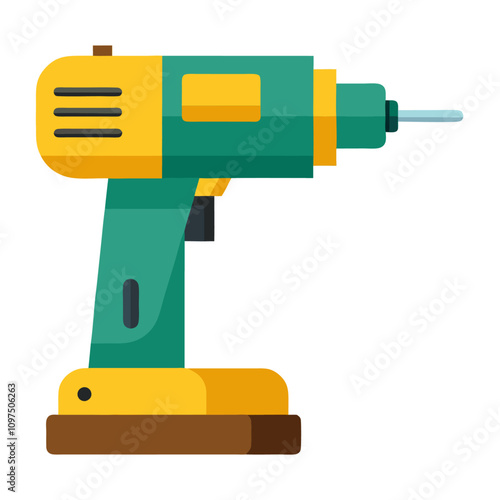 drilling machine clipart cartoon Illustration drawing