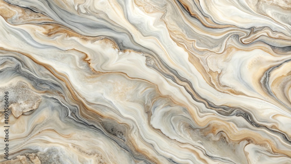Abstract Swirling Beige, Grey, and Brown Marble Texture Background Abstract Swirling Beige, Grey, and Brown Marble Texture Background