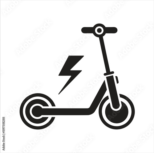 Electric scooter icon. E-scooter. Kick scooter icon